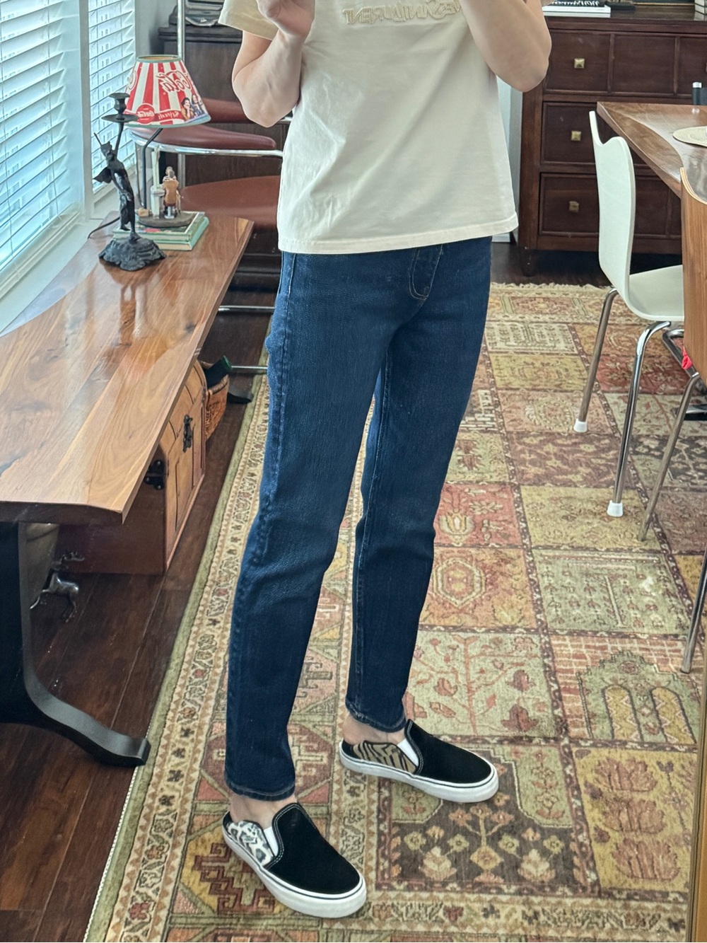 Zara Dark Blue Skinny Jeans Size 4